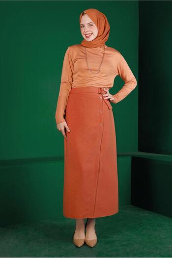 Alvina BUTTON DETAILED SKIRT 60341