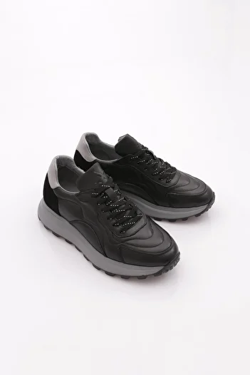 DGN Men's Sneaker Shoes Genuine Leather Black 8210310106