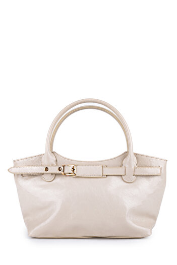 minebag Detailed Limited Place Search Women's Handbag, Artificial Leather and Stars Cream