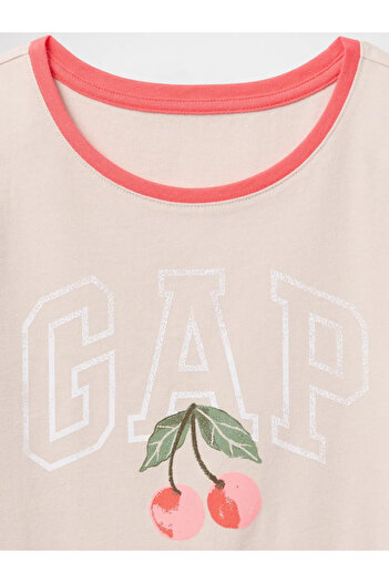 GAP Beige Girl's Gap Logo T-Shirt