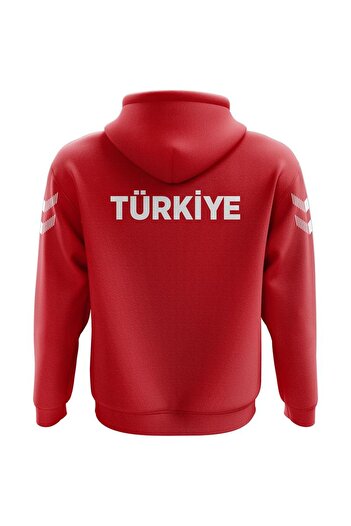 hummel Armin National Team Cotton Hoodie Red