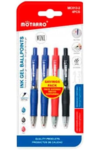 MOTARRO MC013-2 Ballpoint Pen Smooth Writing Pens Comfortable Grip, Long-Lasting for Office, School