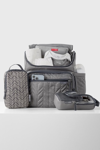 Skip Hop Gray Jersey Backpack