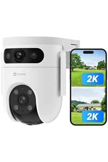 EZVIZ 2K+2K Outdoor Dual Lens 360° Pan Tilt WiFi Camera, Auto Smart Tracking, Human/Vehicle Shape D