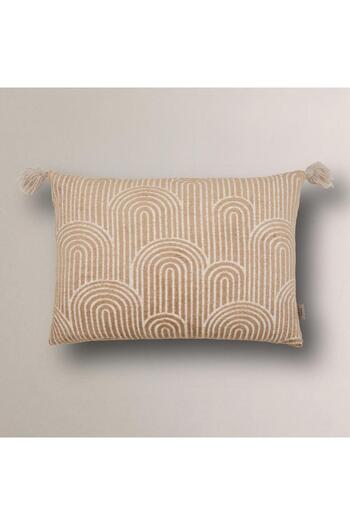 Vanilla Home Doors Bohemian Embossed Tasseled Rectangular Throw Pillow Cover