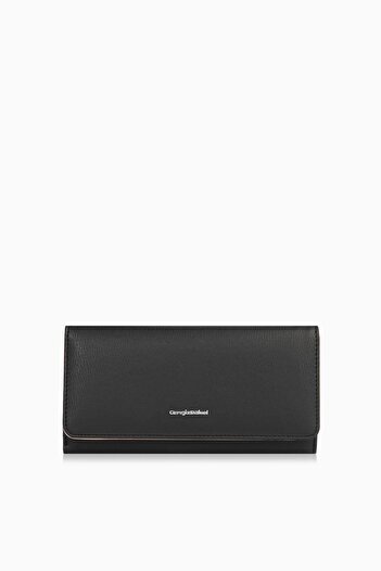 CENGİZ PAKEL Cengiz Pakel Women's Large Size Wallet/Portfolio - 65292 - Black