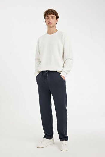 DeFacto Regular Fit Sweatpants Cotton Straight Leg D6762Ax24Au
