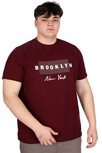 ModeXL Ανδρικό μπλουζάκι μεγάλου μεγέθους Brocken Wash U25002