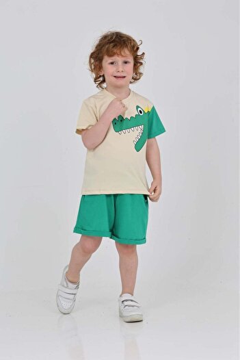 Mrs.idea Swimming Crocodile t Boys 2 Piece Set
