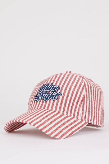 DeFacto Women's Label Printed Woven Baseball Basketball Cap D9474Ax25Sm