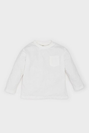 DeFacto Baby Boy Crew Neck Basic Solid Long Sleeve T-Shirt B7004A525Sp