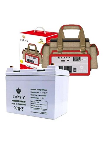 Generic Toby's 50Ah Portable Travel Battery with 500W Inverter