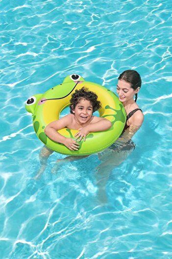 BESTWAY Cute Swimming Frog Swimming Ring 80 cm