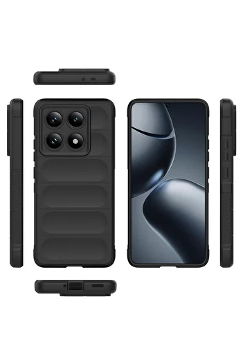 m.tk moveteck Xiaomi Mi 14t Pro Case Embossed Soft Colorful Silicone Cover with Camera Protection Velvet Inside Matte Feel