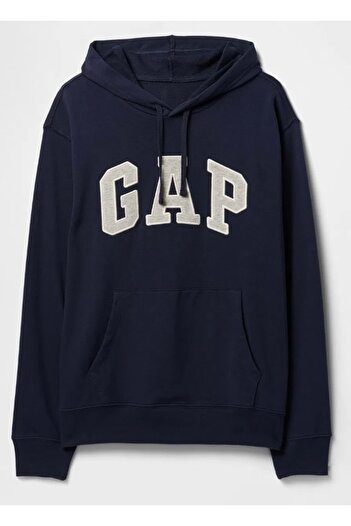 GAP V-Frch Ft Heritage Logo Po Чоловічий світшот з капюшоном СИНІЙ