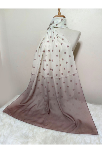 REMOMODA Patterned Chiffon Shawl with Points, Gradient Model