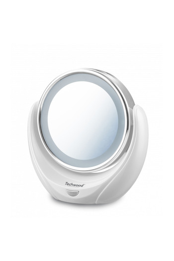 Techwood TML-2674 illuminated cosmetic mirror, double side 5x and 1x