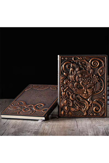 Debug Gift Leather Notebook 3D Venice Mask Embossed