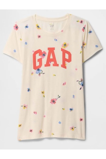 GAP Μπλουζάκι με λογότυπο V-Ss Logo Classic Tee Γυναικείο 729555 Μπλουζάκι ΡΟΖ