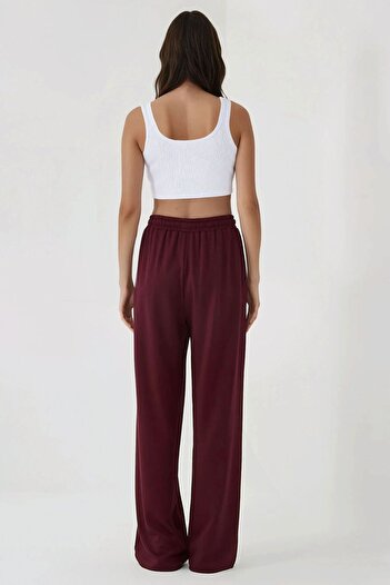 Hiccup Wide Leg Elastic Waist Knitted Sweatpants