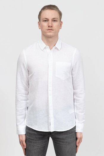Calvin Klein Linen Cotton Regular Men's Shirt