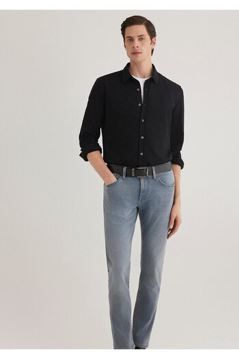 Mavi Black Knitted Shirt Fitted 021638-900