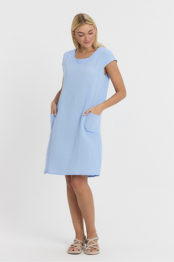TCT TEKSTİL Rochie de damă - Rochie de muselină Milano - 3060