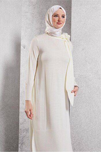 Alvina Brooche Detailed Knitwear Tunic 44913