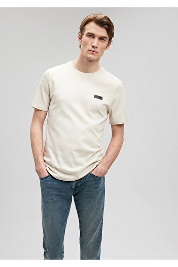 Mavi Μπεζ Slim Fit T-shirt - Μαύρο εμπριμέ, Slim Fit0611401-86816