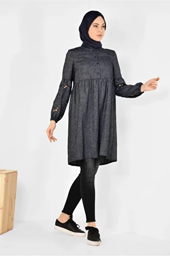 Alvina Flywheel Embroidered Tunic - 4986