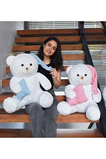 Özgüner Oyuncak 80 Cm Elinde Yastıklı Peluş Uykucu Ayıcık