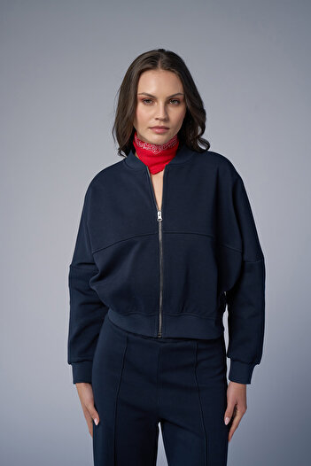 bilcee Kadın Lacivert Fashion Eşofman Takım 4578