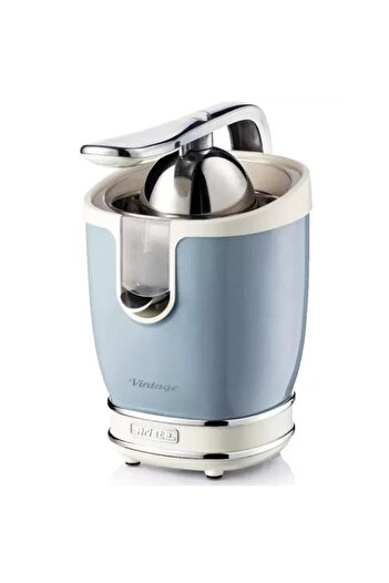ARIETE Citrus juicer Ariete 0413CR/BL Vintage, power 85W, Stainless steel, with handle (Cream/Blue)