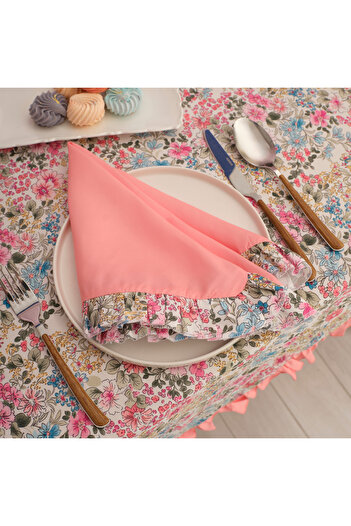 Karaca Home Alice 2 Pack Carefree Fabric Napkin 45X45 cm Pink