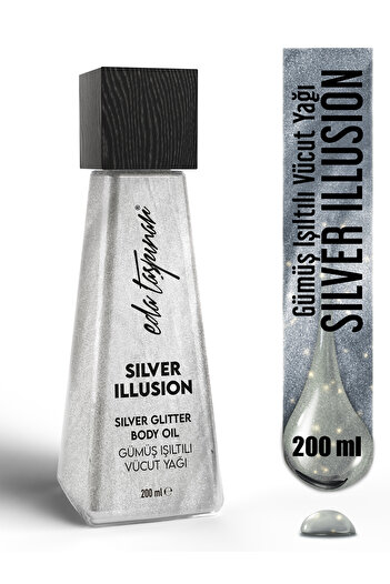 Eda Taşpınar Silver Illusion Glitter Body Oil - 200 ml (EGX90)