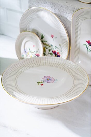ACAR Camellia 53 Piece Breakfast Set for 12 People