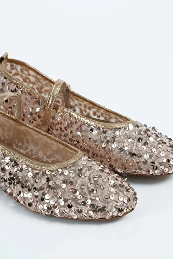 Beyond Rose Sequin Banded Women's Shoes Byndkp3208
