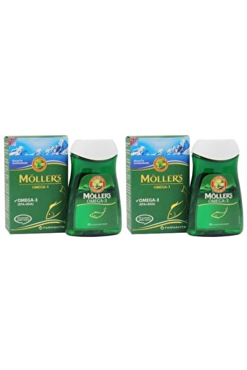 Möller's Mullers' Omega 3 Fish Oil - 60 Capsules 2 Pack