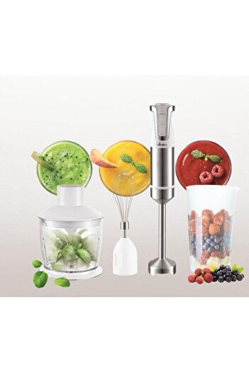 ardes Blender 3 in 1 cu chopper si mixer Ardes Trinity, Otel inoxidabil, Vas gradat 700 ml, 1000 W