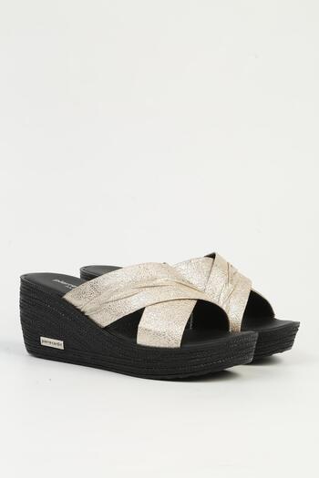 Pierre Cardin Gold Women's Slippers Pc-7478