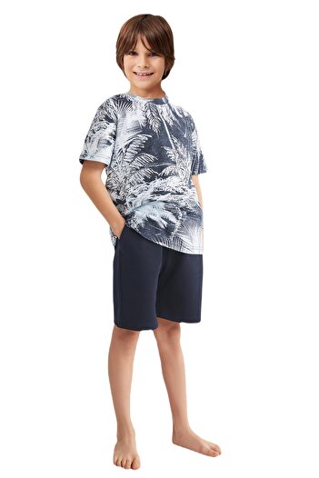 Nautica Boy's Navy Blue Shorts Suit 727
