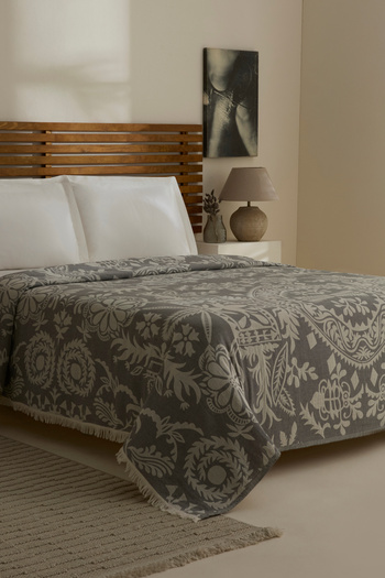Karaca Home Avery Müslin Çift Kişilik Tek Pike Gri