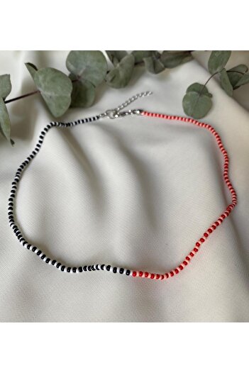 sabiha aksesuar Sand Beaded Color Necklace