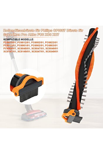 Popüler Ανταλλακτικό κυλινδρικό πινέλο CP0667 για Philips SpeedMax Pro, 360 °   Συμβατό με τη σειρά FC6 XC7/8 FC6822/01