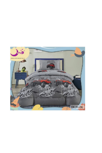 Moon 3-Piece Microfiber Duvet Cover Set, Single Size, 160x210 cm, Multicolor