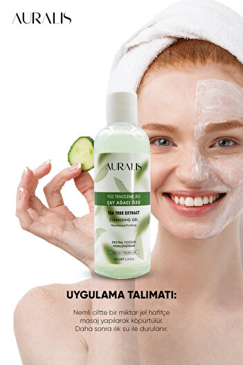 Auralis Çay Ağacı Özlü Yüz Temizleme Jeli 200 Ml