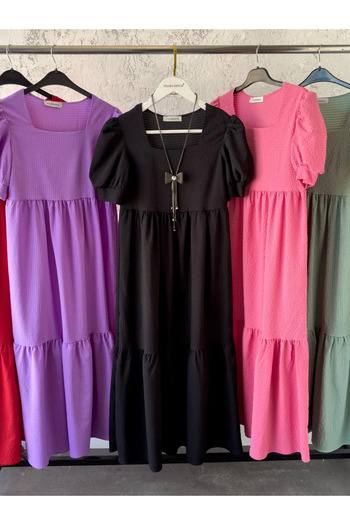 modabetce Seersucker Fabric Dress