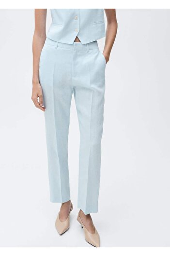 MANGO Woman Linen Pants Suit