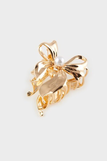 DeFacto Women's Pearl Gold Ribbon Latch Buckle E4197Axns