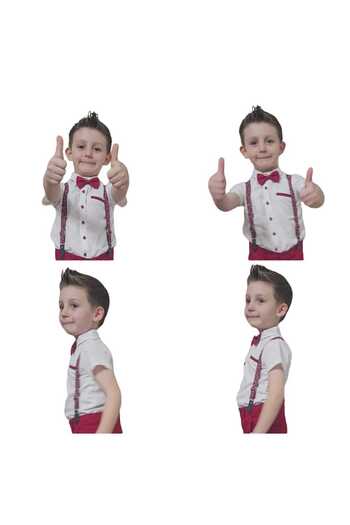 PefyBaby Eid Special Day Wedding Shirt and Bow Tie Men's Suit